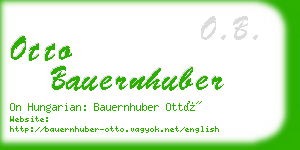 otto bauernhuber business card